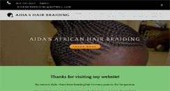 Desktop Screenshot of aidahairbraiding.com